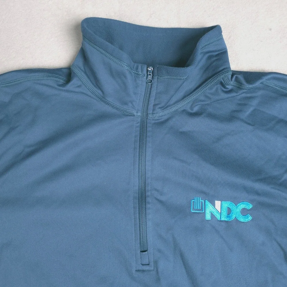 The North Face‎ Pullover Mens L Blue NDC Logo Long Sleeve 1/4 Zip
